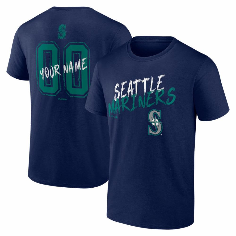 Seattle Mariners  Hustle Personalized Name & Number T-Shirt | MLB Online