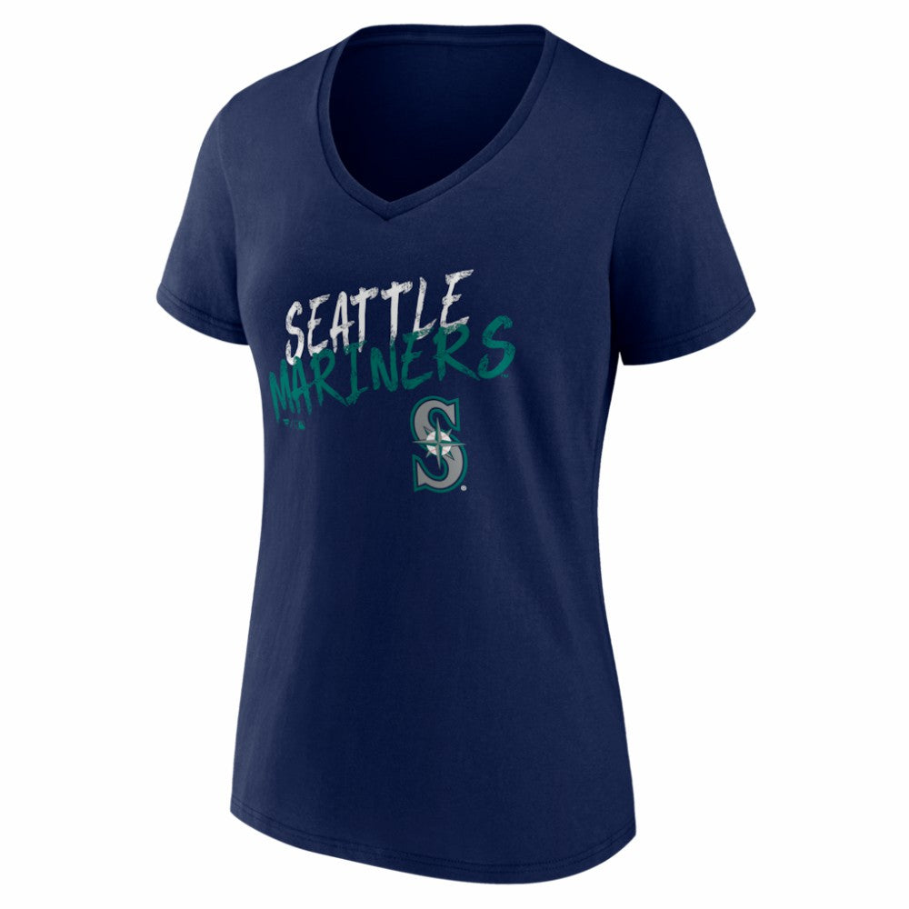 Seattle Mariners Women's Hustle Personalized Name & Number V-Neck T-Shirt | MLB Near me