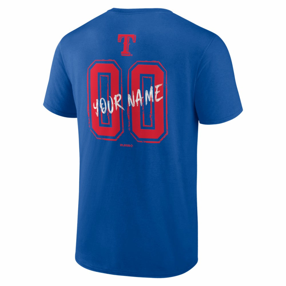 Texas Rangers  Hustle Personalized Name & Number T-Shirt | MLB US
