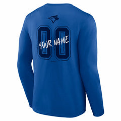 Toronto Blue Jays  Hustle Personalized Name & Number Long Sleeve T-Shirt | MLB Outlet