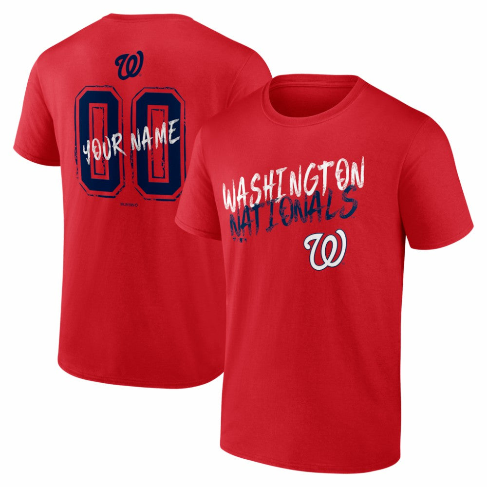 Washington Nationals  Hustle Personalized Name & Number T-Shirt | MLB US