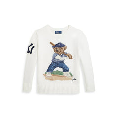 Yankees Polo Ralph Lauren Preschool Bear Sweater | MLB New