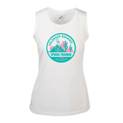 Colorado Rockies Levelwear Women's Macy Spring Training Badge Bold Tank Top | MLB Outlet
