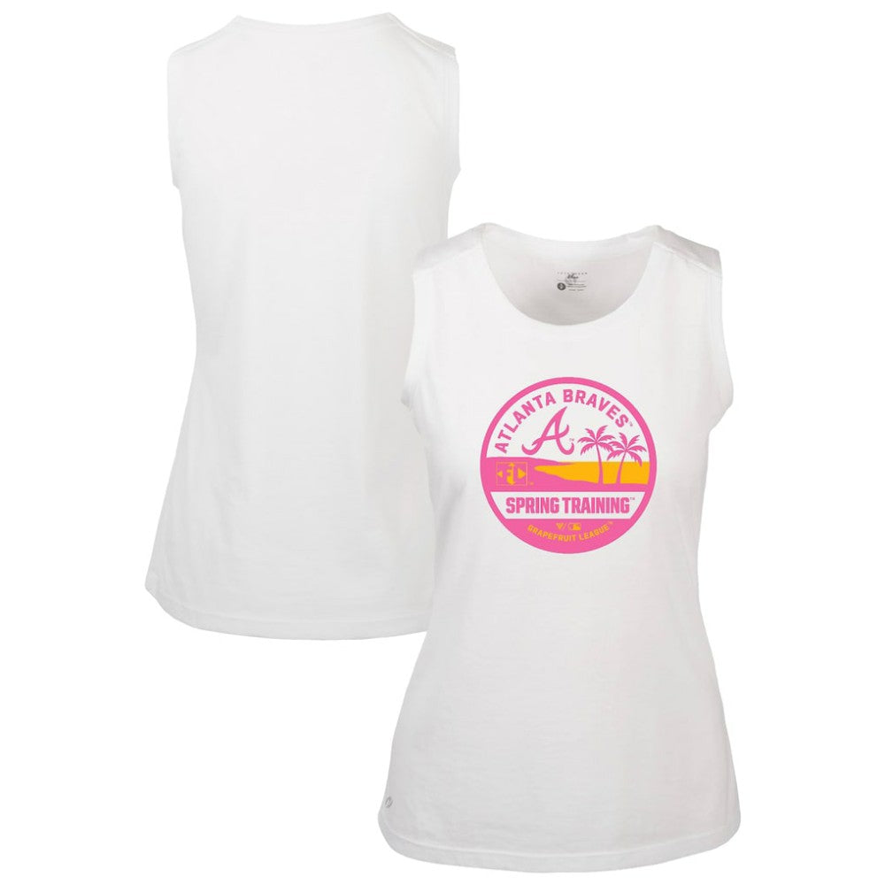 Atlanta Braves Levelwear Women's Macy Spring Training Badge Bold Tank Top | MLB Shop