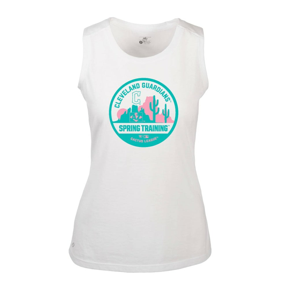 Cleveland Guardians Levelwear Women's Macy Spring Training Badge Bold Tank Top | MLB New