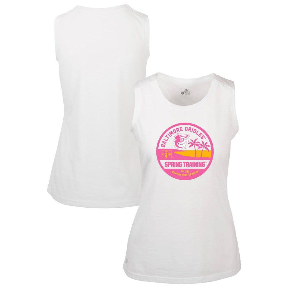 Baltimore Orioles Levelwear Women's Macy Spring Training Badge Bold Tank Top | MLB US