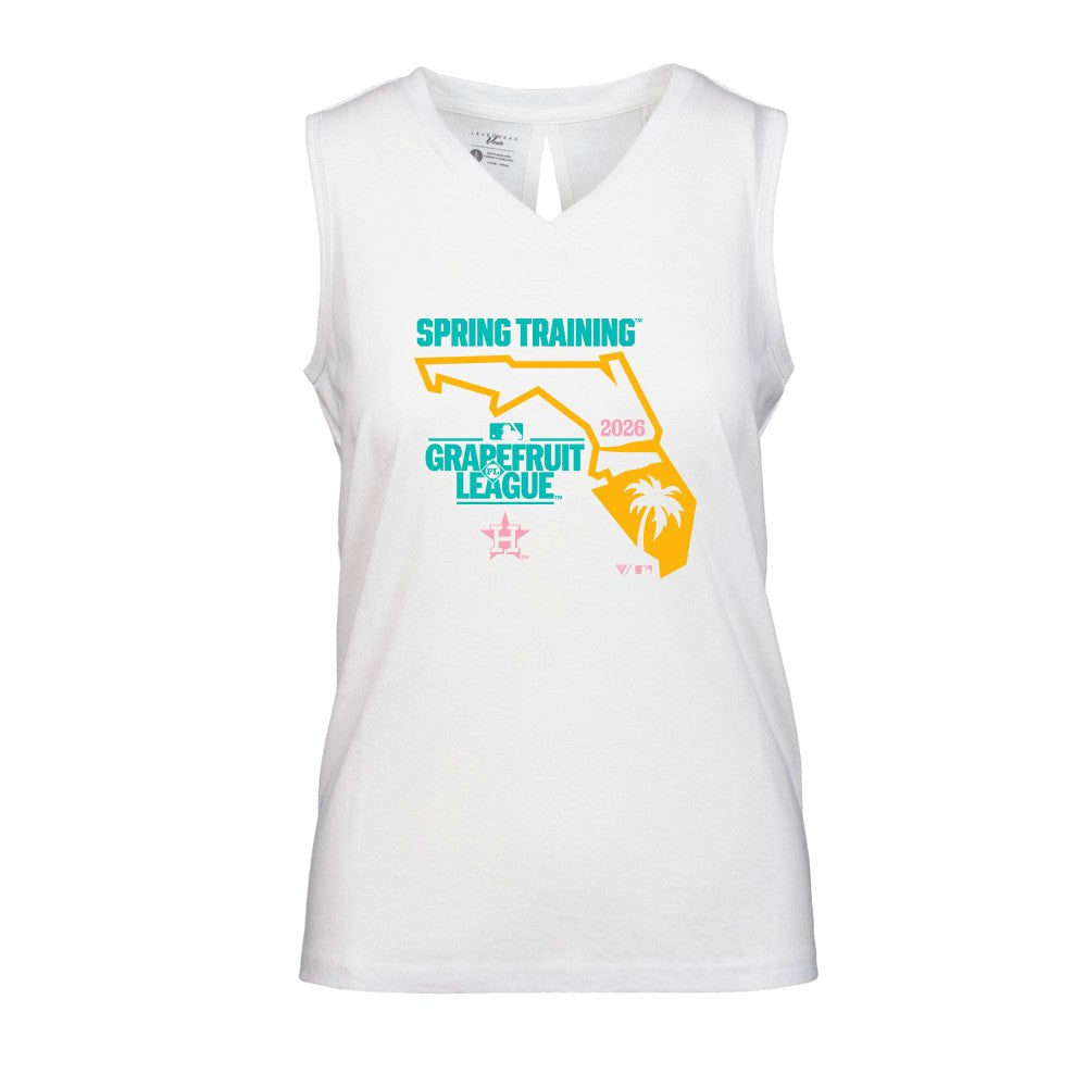 Houston Astros Levelwear Women's 2026 Spring Training Paisley Ball Bold Tank | MLB US