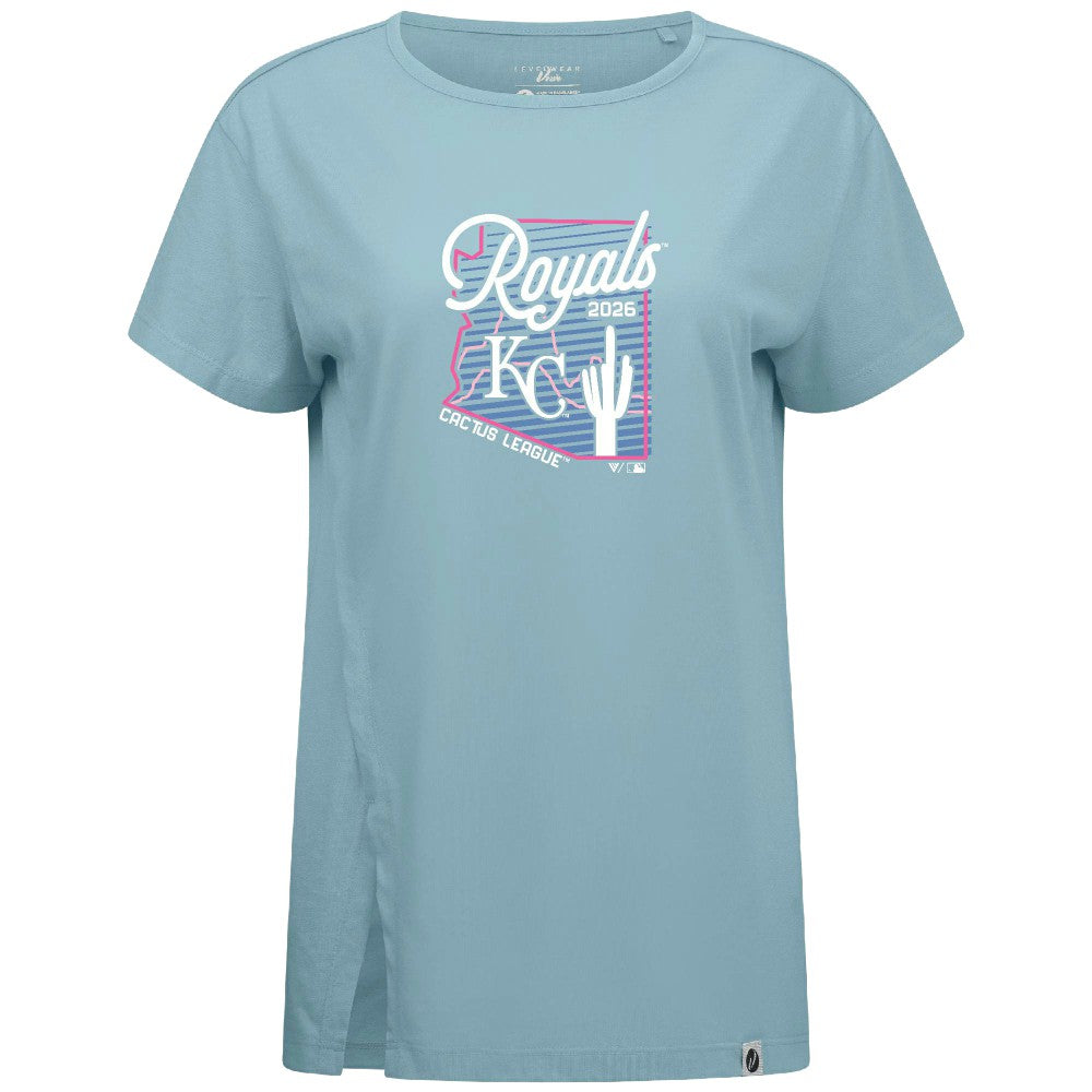 Kansas City Royals Levelwear Women's Influx Spring Training Sunrise Bold T-Shirt | MLB Shop
