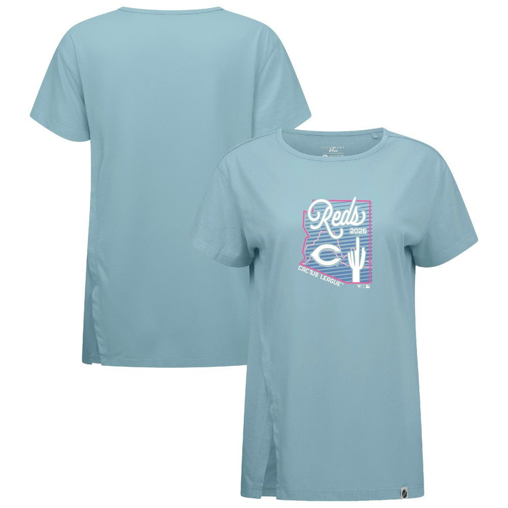 Cincinnati Reds Levelwear Women's Influx Spring Training Sunrise Bold T-Shirt | MLB Shop