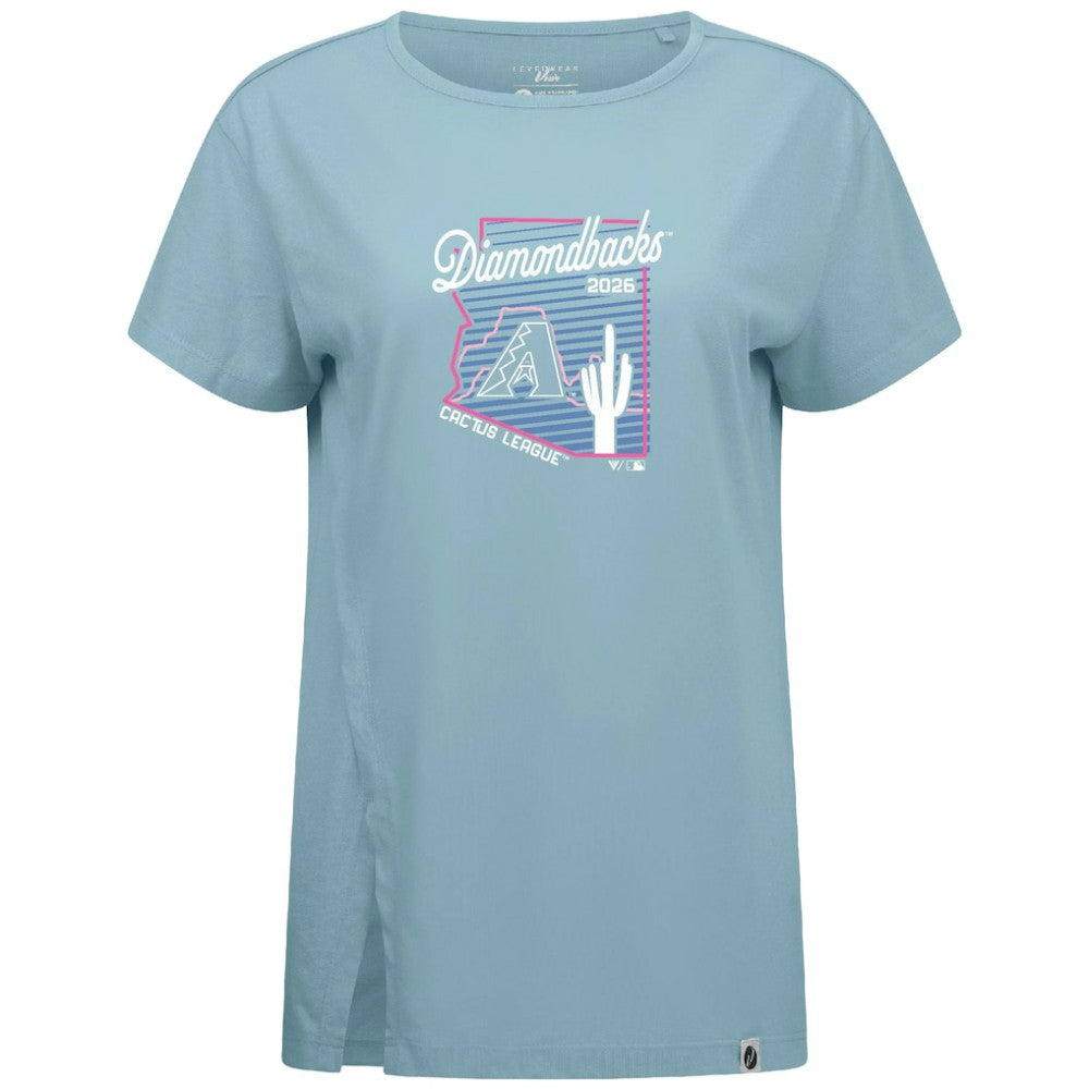 Arizona Diamondbacks Levelwear Women's Influx Spring Training Sunrise Bold T-Shirt | MLB On Sale