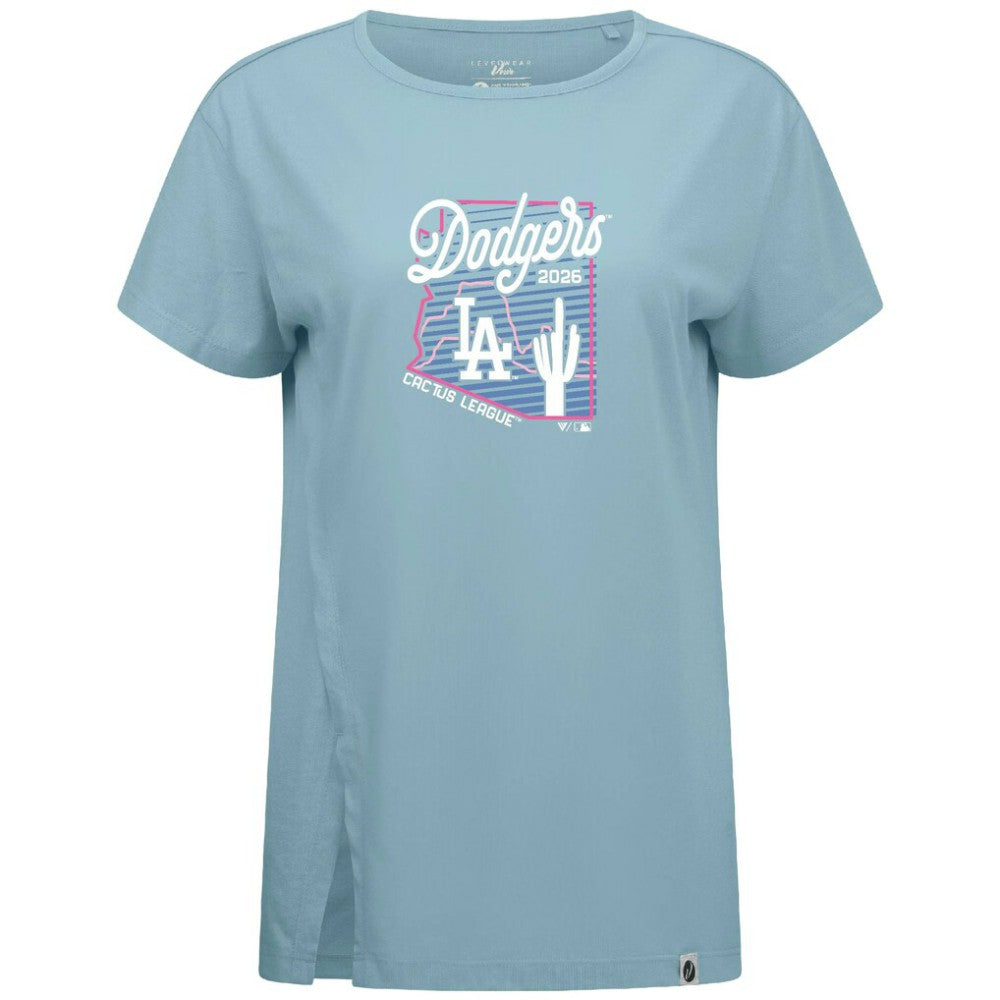Los Angeles Dodgers Levelwear Women's Influx Spring Training Sunrise Bold T-Shirt | MLB Outlet