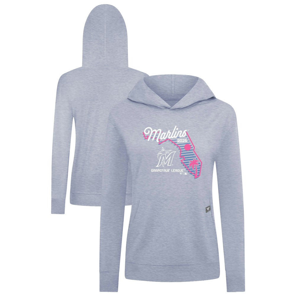 Miami Marlins Levelwear Women's Relay Spring Training Sunrise Bold Hoodie | MLB New