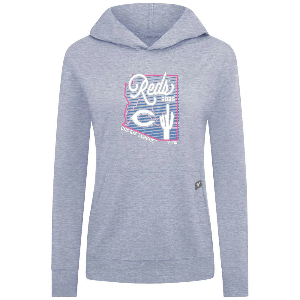 Cincinnati Reds Levelwear Women's Relay Spring Training Sunrise Bold Hoodie | MLB New