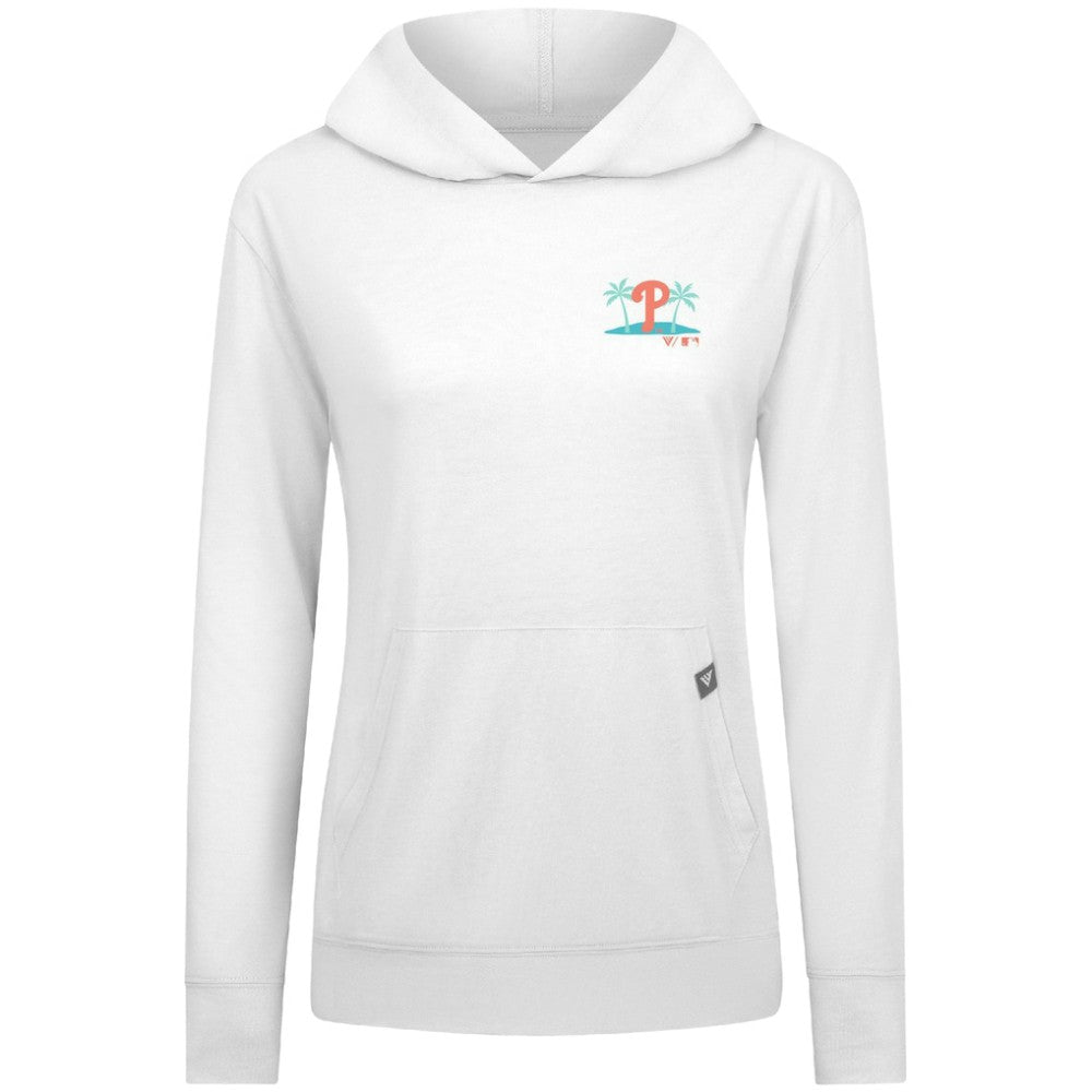 Philadelphia Phillies Levelwear Women's Relay Spring Break Panoramic Bold Hoodie | MLB Discount