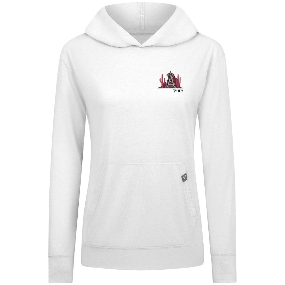 Los Angeles Angels Levelwear Women's Relay Spring Break Panoramic Bold Hoodie | MLB On Sale