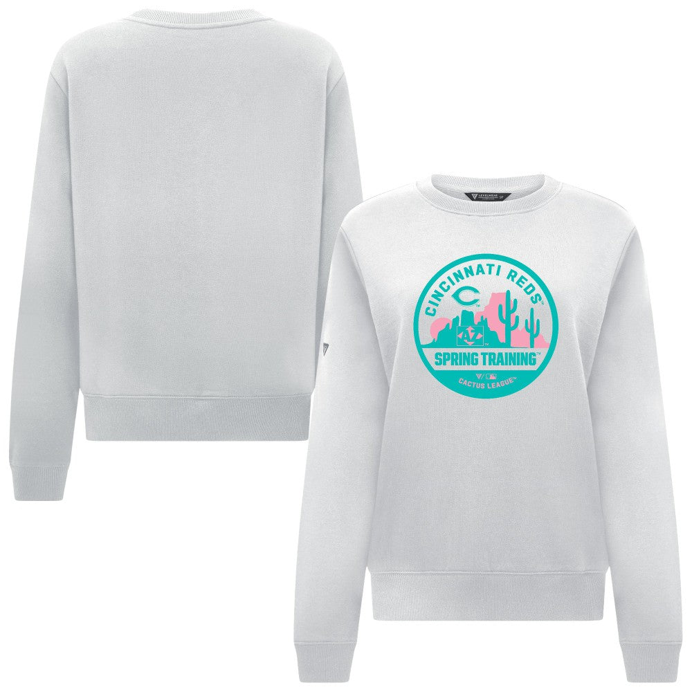 Cincinnati Reds Levelwear Women's Yvette Spring Training Badge Bold Sweatshirt | MLB Outlet
