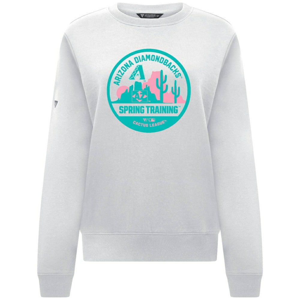 Arizona Diamondbacks Levelwear Women's Yvette Spring Training Badge Bold Sweatshirt | MLB On Sale