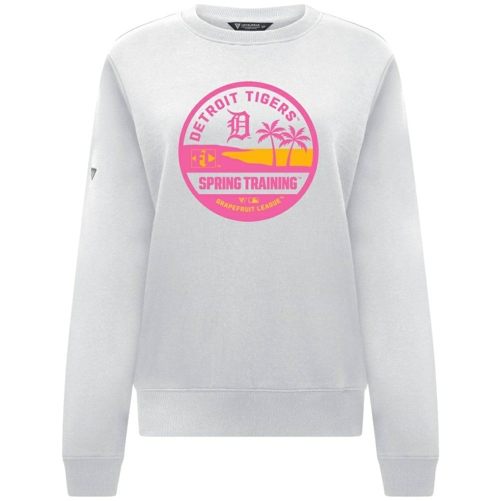 Detroit Tigers Levelwear Women's Yvette Spring Training Badge Bold Sweatshirt | MLB On Sale
