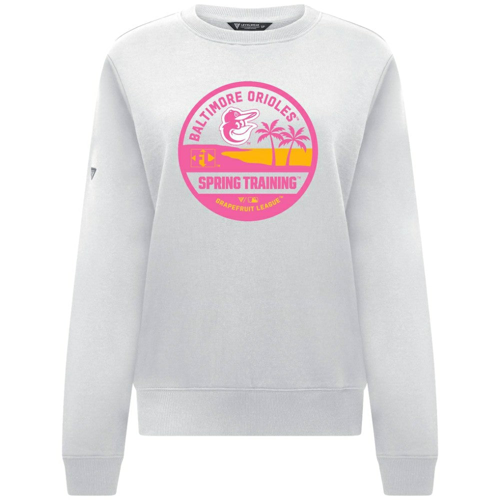 Baltimore Orioles Levelwear Women's Yvette Spring Training Badge Bold Sweatshirt | MLB Online