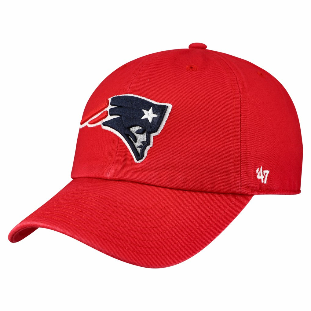 New England Patriots 47 brand '47 Clean Up Primary Logo Adjustable Hat