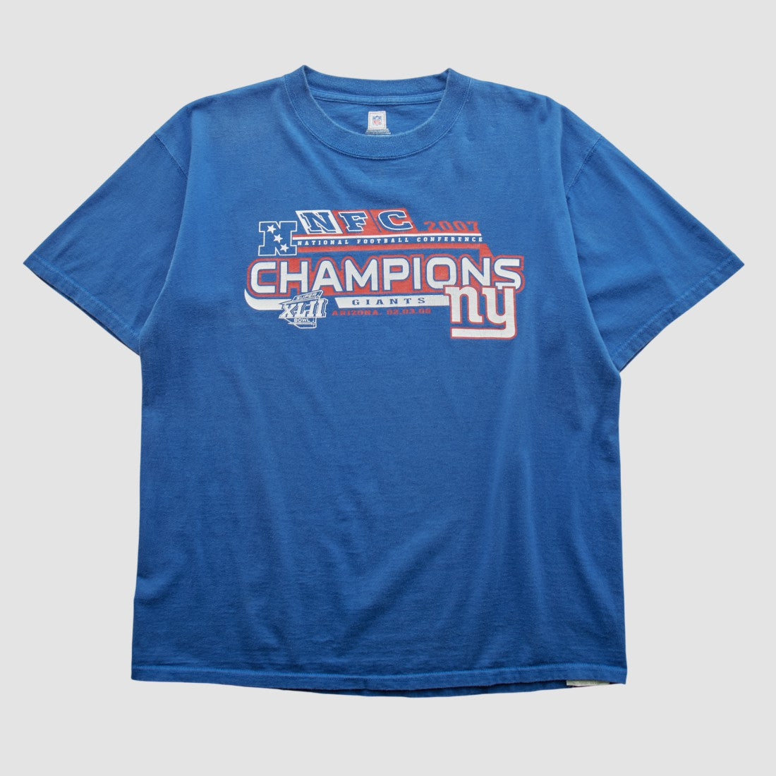 New York Giants Fanatics Super Bowl XLII NFL 2007 T-shirt