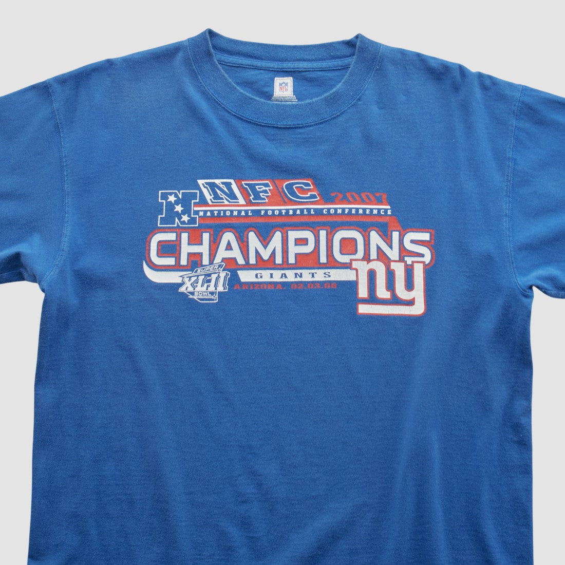 New York Giants Fanatics Super Bowl XLII NFL 2007 T-shirt