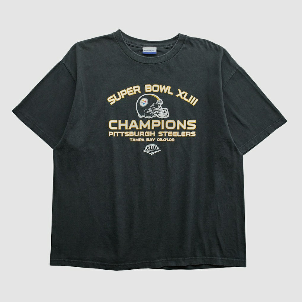 Pittsburgh Steelers Fanatics Super Bowl XLIII Reebok 2009 T-shirt