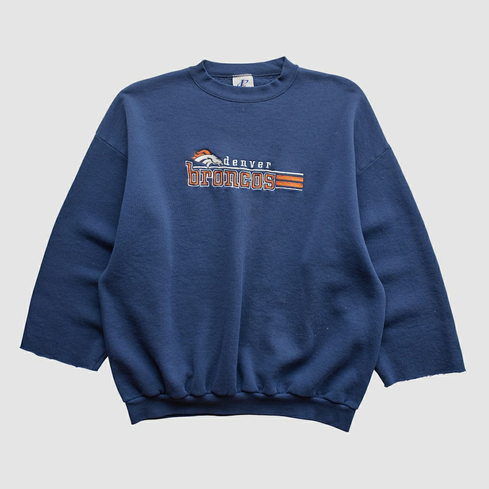 Denver Broncos Fanatics Logo Athletic 90s Pullover Sweatshirt