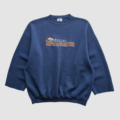 Denver Broncos Fanatics Logo Athletic 90s Pullover Sweatshirt