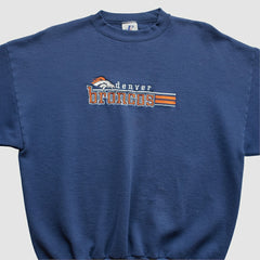 Denver Broncos Fanatics Logo Athletic 90s Pullover Sweatshirt