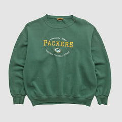 Green Bay Packers Fanatics Nutmeg 90s Pullover Sweatshirt