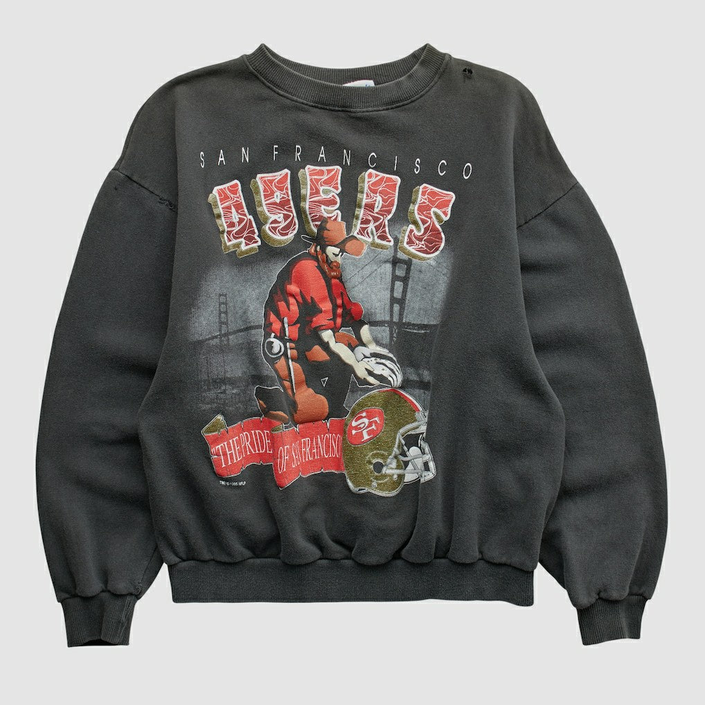 San Francisco 49ers Fanatics All Out Fan 90s Pullover Sweatshirt