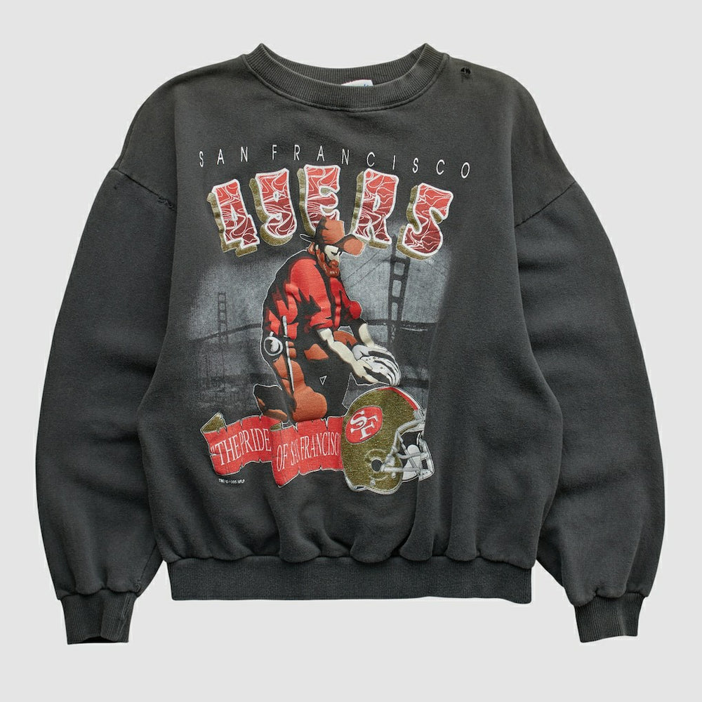San Francisco 49ers Fanatics All Out Fan 90s Pullover Sweatshirt