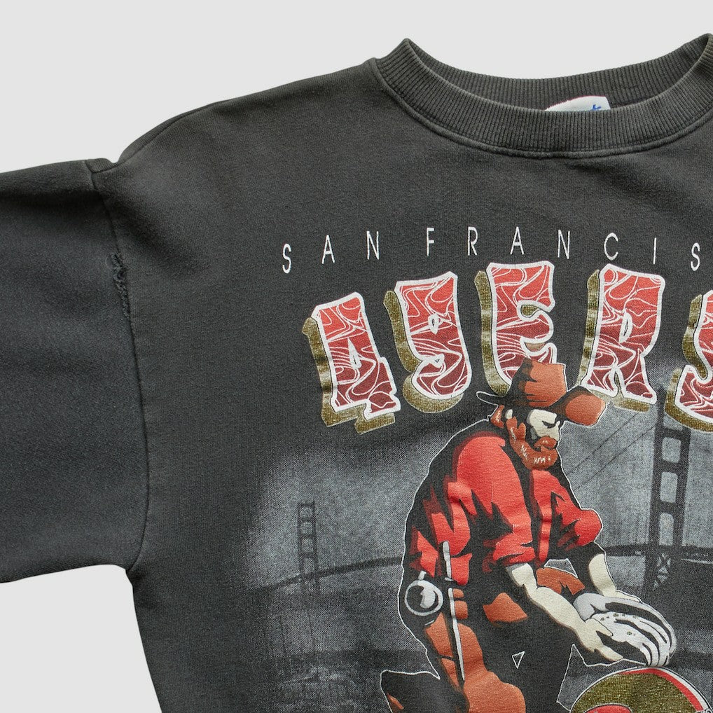 San Francisco 49ers Fanatics All Out Fan 90s Pullover Sweatshirt