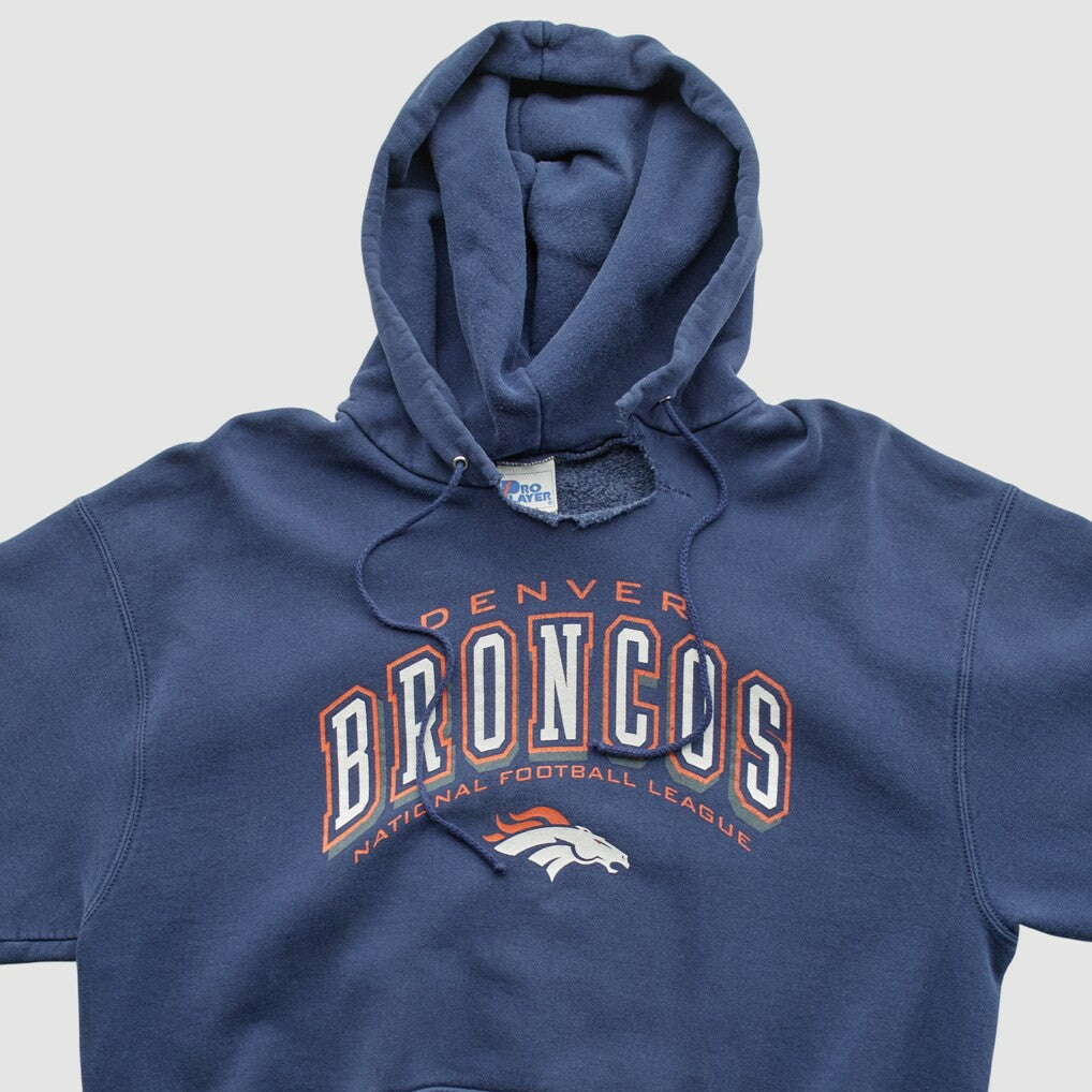 Denver Broncos Fanatics Pro Player 90s Hooded Pullover Sweatshirt