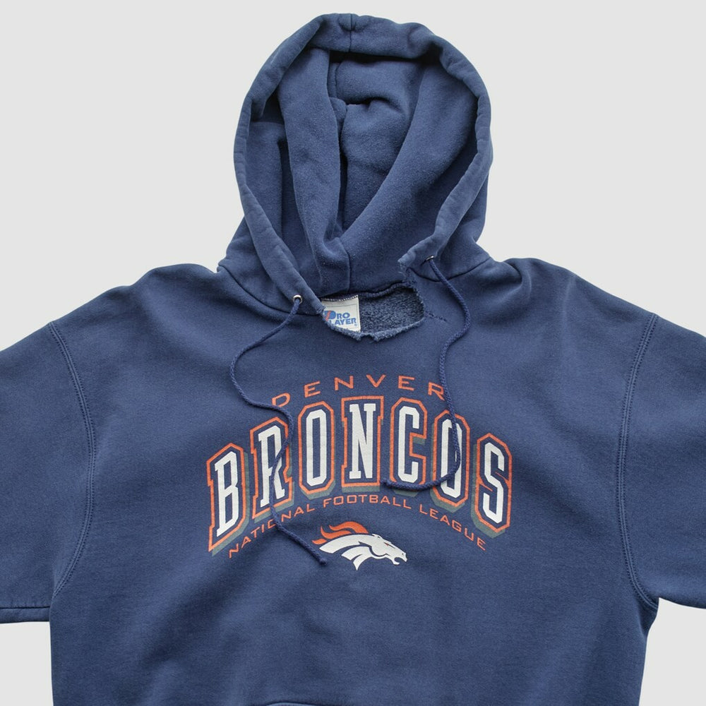 Denver Broncos Fanatics Pro Player 90s Hooded Pullover Sweatshirt