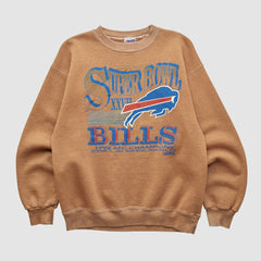 Buffalo Bills Fanatics Super Bowl XXVII Trench 1992 Pullover Sweatshirt