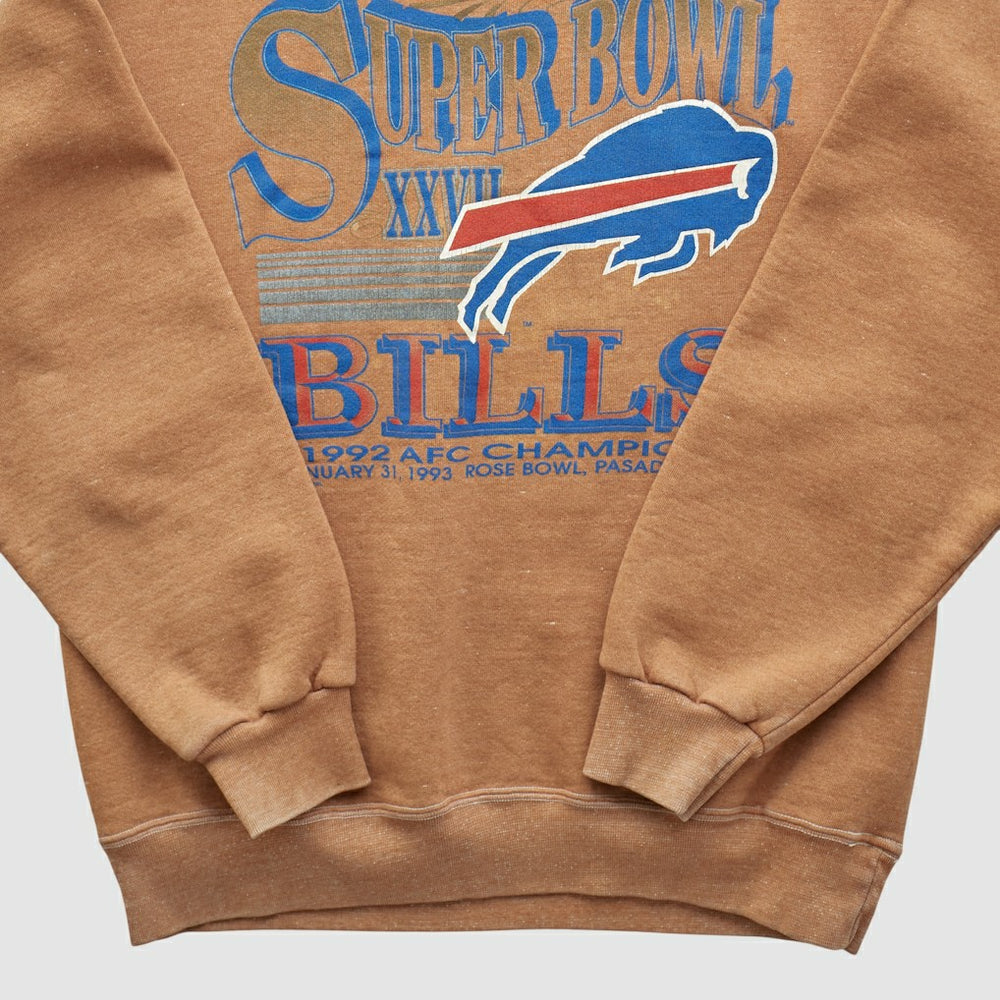 Buffalo Bills Fanatics Super Bowl XXVII Trench 1992 Pullover Sweatshirt