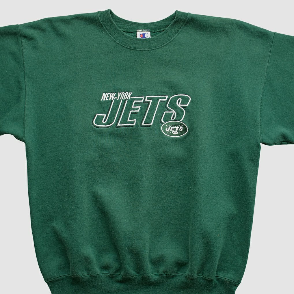 New York Jets Fanatics Champion 2000s Pullover Sweatshirt