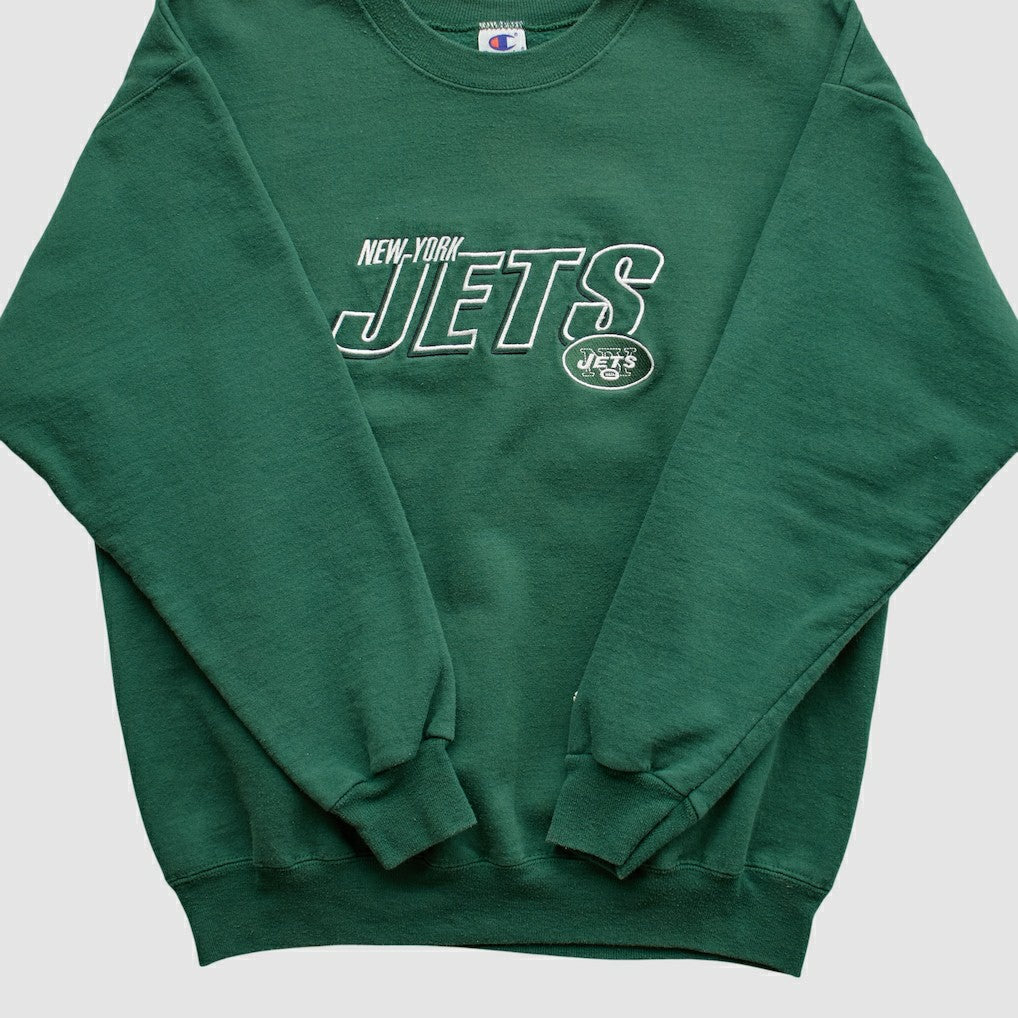 New York Jets Fanatics Champion 2000s Pullover Sweatshirt