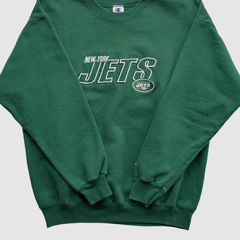 New York Jets Fanatics Champion 2000s Pullover Sweatshirt