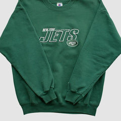 New York Jets Fanatics Champion 2000s Pullover Sweatshirt