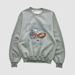 New England Patriots Fanatics American Football Conference Jerzees 2003 Pullover Sweatshirt