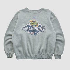 New England Patriots Fanatics Super Bowl XXXVIII Lee Apparel 2004 Pullover Sweatshirt