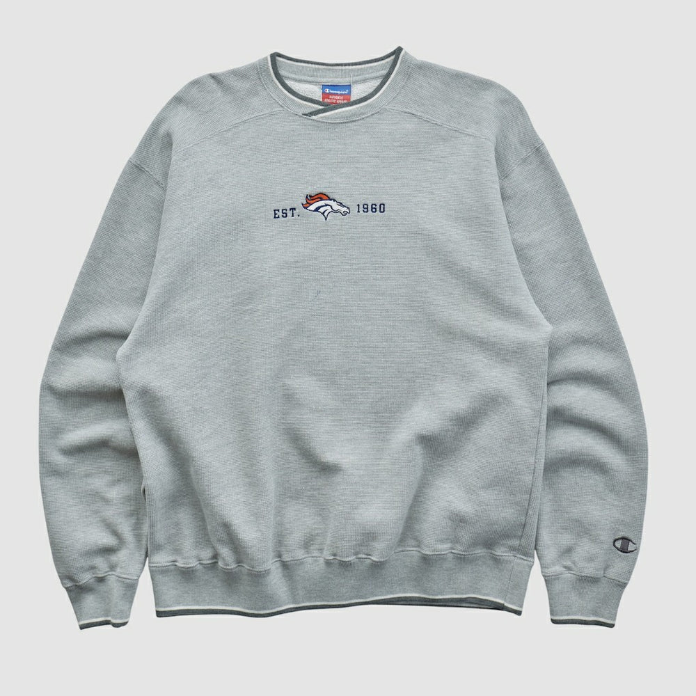 Denver Broncos Fanatics Champion 2000s Pullover Sweatshirt