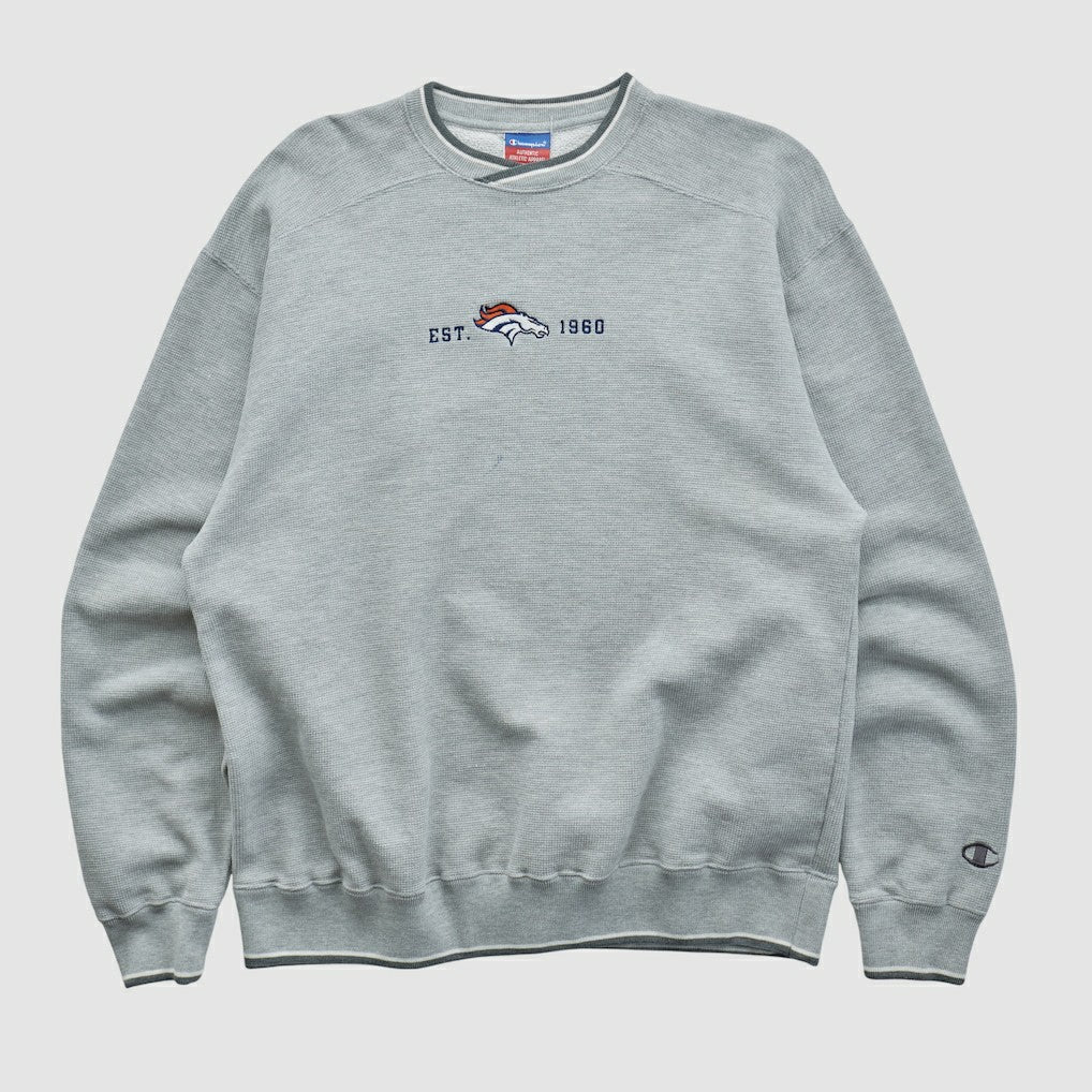 Denver Broncos Fanatics Champion 2000s Pullover Sweatshirt