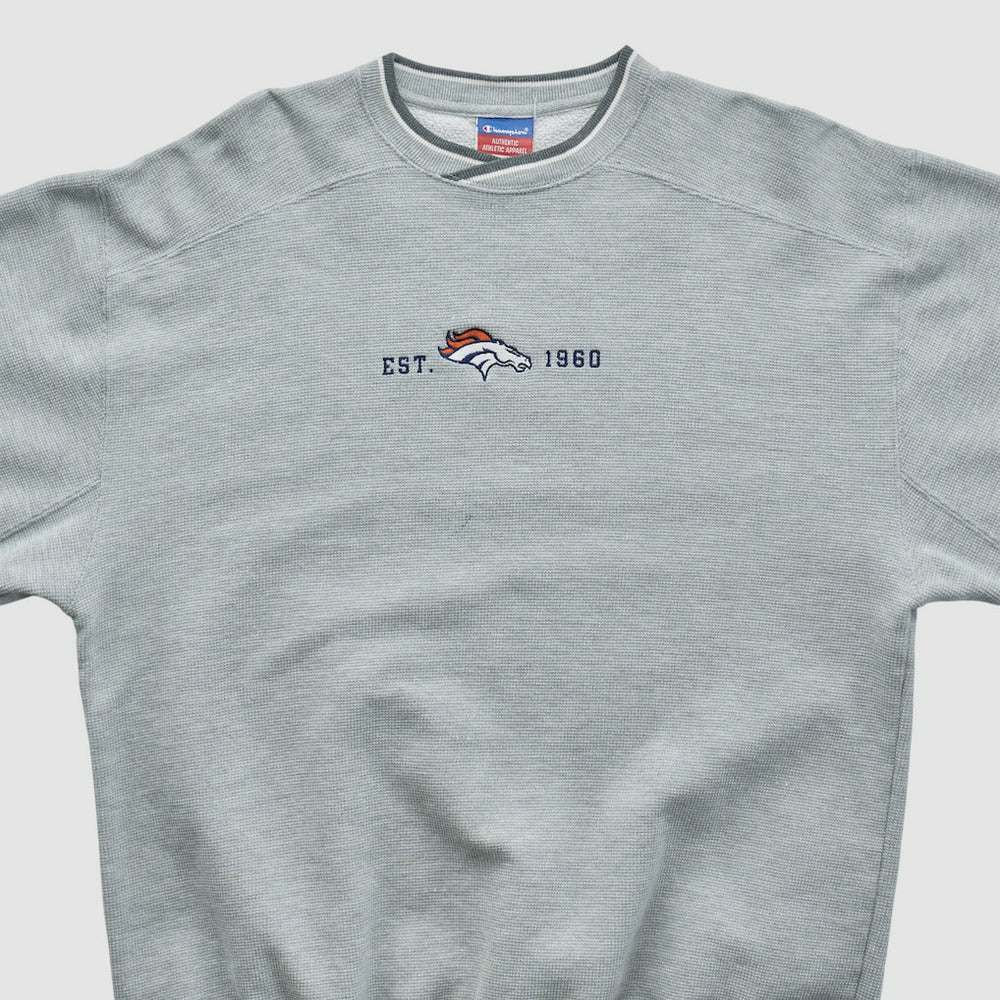 Denver Broncos Fanatics Champion 2000s Pullover Sweatshirt