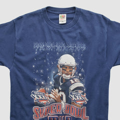 New England Patriots Fanatics Super Bowl MVP Fruit of The Loom 2002 T-shirt