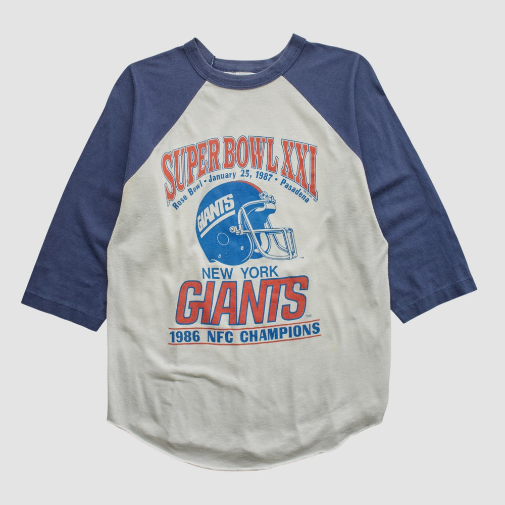 New York Giants Fanatics Super Bowl XXI Trench 1986 T-shirt