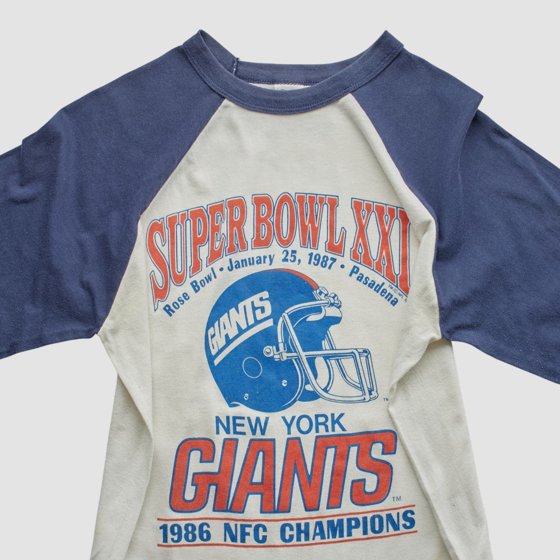 New York Giants Fanatics Super Bowl XXI Trench 1986 T-shirt